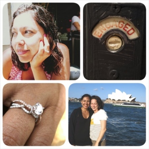 Marina and Janine get engaged down under with Mark  Silverstein Imagines engagement rings.